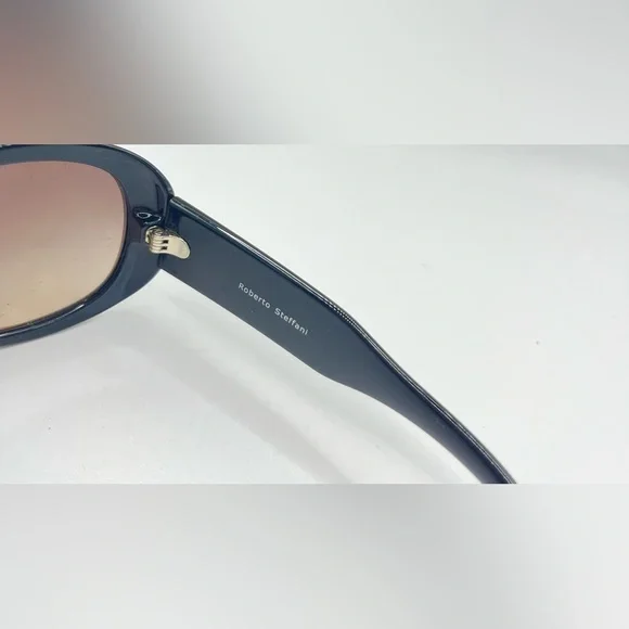 Roberto Steffani RS72 Black Oval Sunglasses Frames Only - Picture 7 of 8